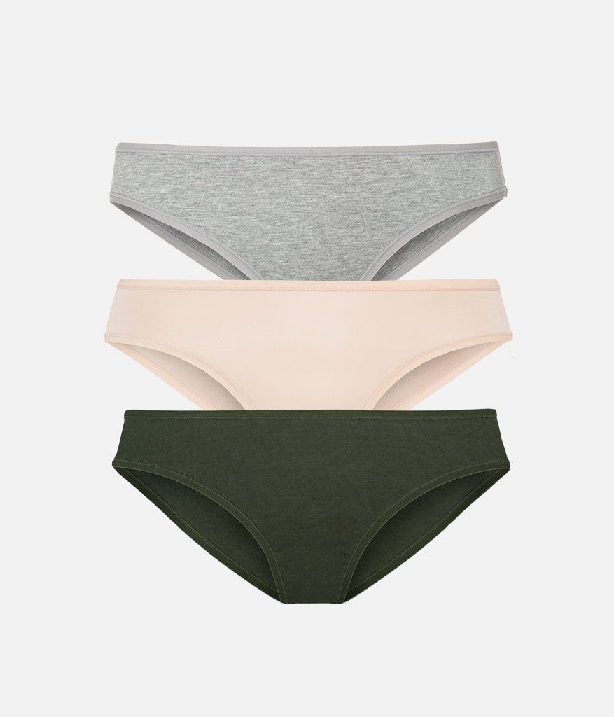 The All-Day Bikini Bundle: Heather Gray/Toasted Almond/Rich Olive