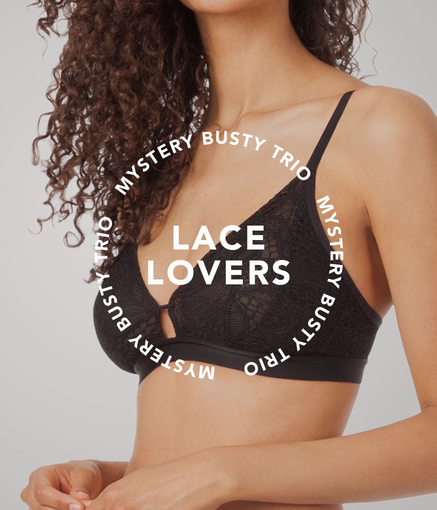 Lace Lovers Mystery Busty Bralette Trio
