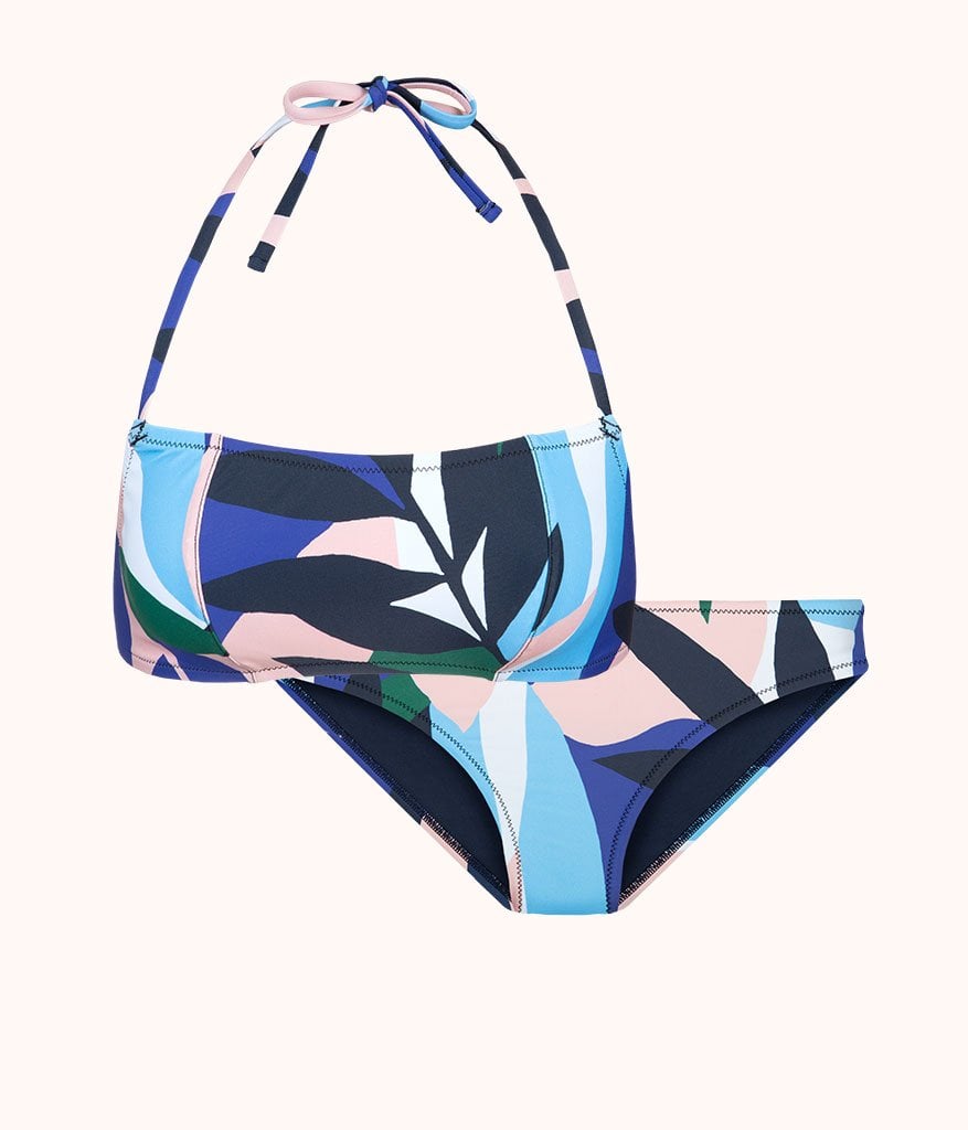 The Straight Up Halter & Bikini Swim Bundle: Retro Floral