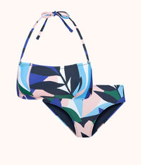 The Straight Up Halter & High Waist Swim Bundle - Print: Retro Floral