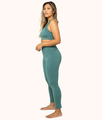 sideway view green leggings