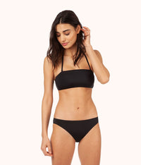 The Swim Bandeau: Jet Black