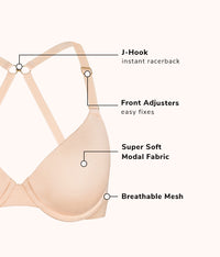The All-Day T-Shirt Bra Bundle: Toasted Almond/Heather Gray