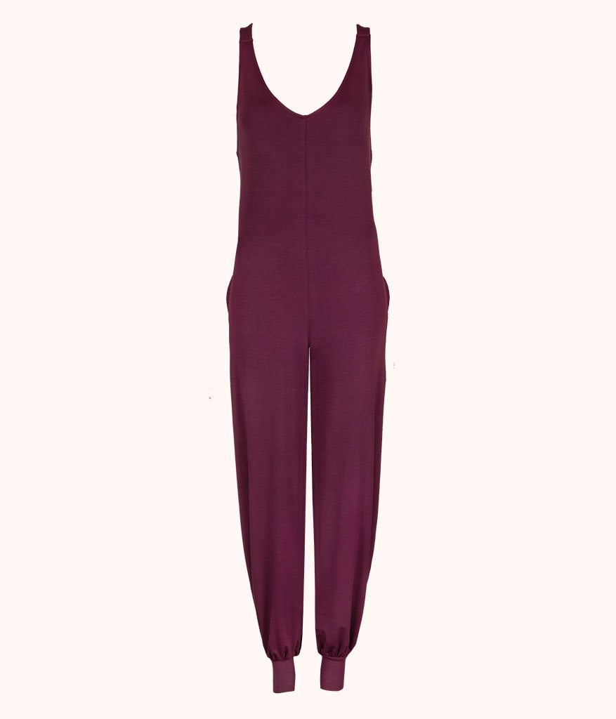All-Day Jumpsuit: Plum
