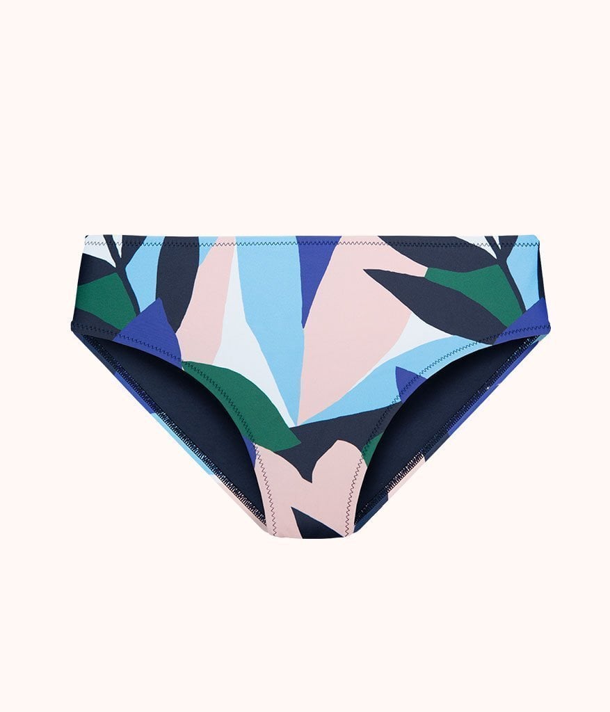 The Swim High Waist Bikini Bottom: Retro Floral