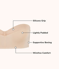 No-Wire Strapless Bra Bundle: Jet Black/Toasted Almond