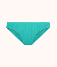 The Swim Ruched Bikini Bottom: Aquamarine