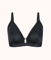 The Smooth Lace Busty Bralette: Jet Black
