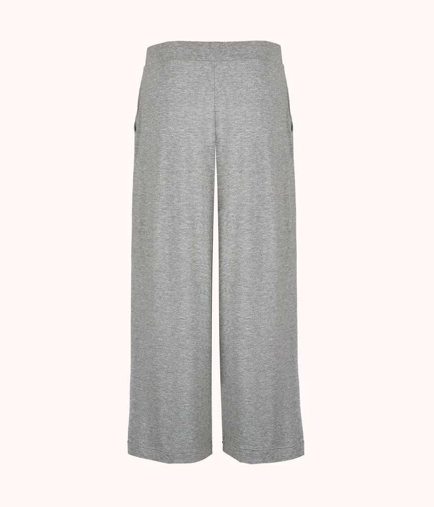 The All-Day Wide Leg Pant: Heather Grey | LIVELY
