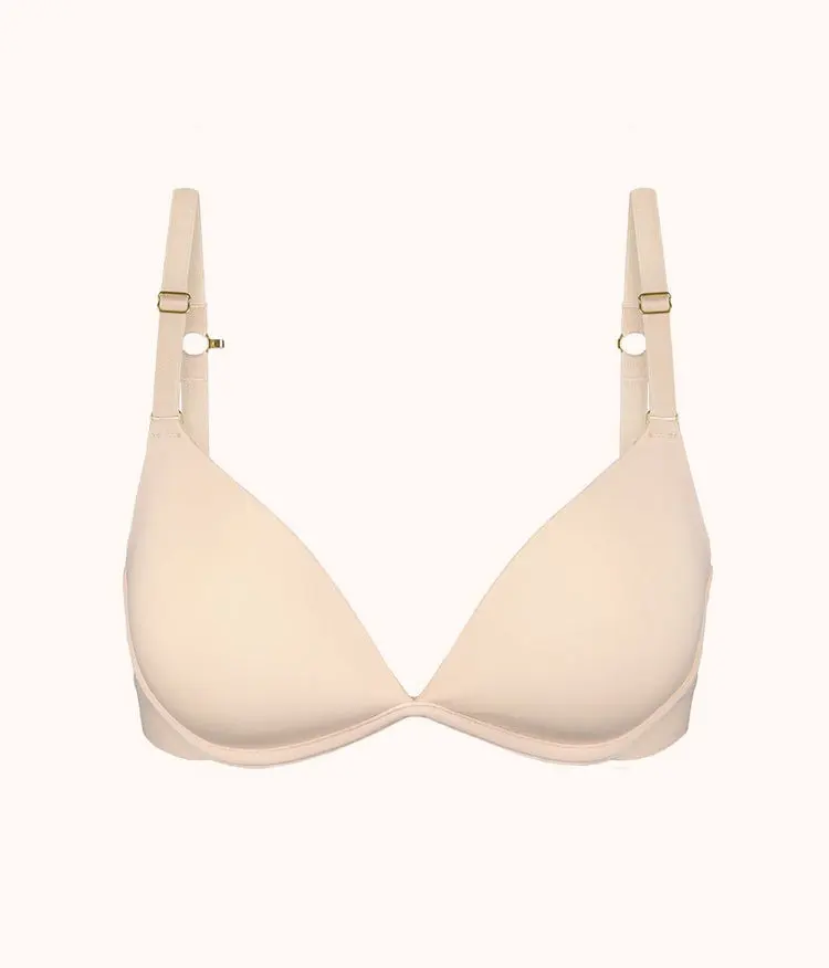 The Deep V No-Wire Push-Up: Toasted Almond | LIVELY