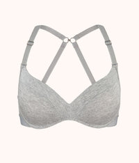The All-Day No-Wire Push-Up: Heather Gray - front