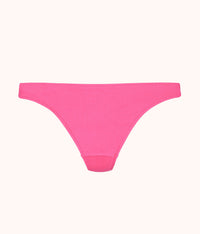The Swim Ribbed Cheeky Bottom: Magenta