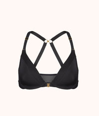 front close wireless bra: black