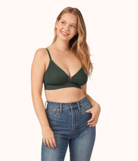 busty emerald bralette