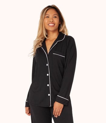 Pajama Top | The All-Day Lounge Shirt: Jet Black | LIVELY