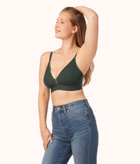 busty emerald bralette