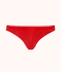 The No Show Thong: Tomato Red