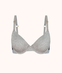 The All-Day T-Shirt Bra: Heather Gray - front