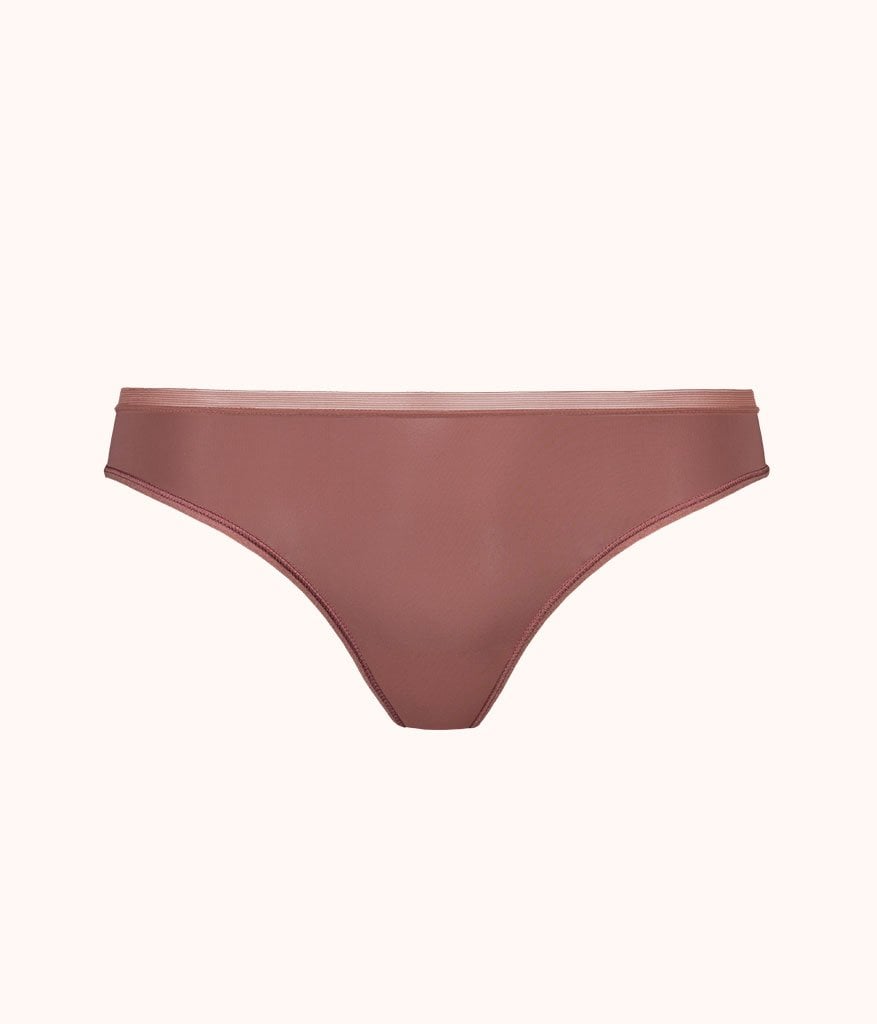The No Show Thong: Umber