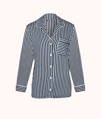 The All-Day Lounge Sleep Shirt: Mini Stripe Print | LIVELY