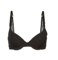 The T-Shirt Bra: Jet Black - front